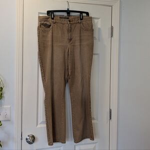 Classic Studded Tan Women's Jeans